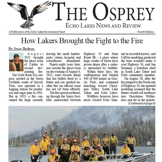The Osprey – Edition 4 (Caldor Fire) 2022